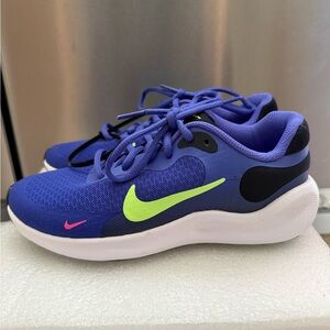 New without tags NIKE Unisex Child 3Y Lt Ultramarine Lime Sneakers